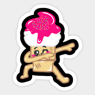 Dancing Steppes Rocking Beaten Dances Ice Cream Sticker